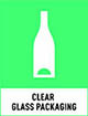 Clear glass packaging icon