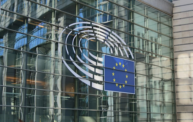 Bild av EU-parlamentets fasad